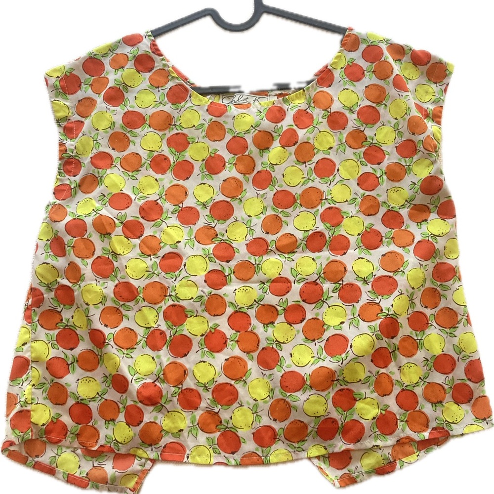 Patterned Chloe K. Crop Shirt